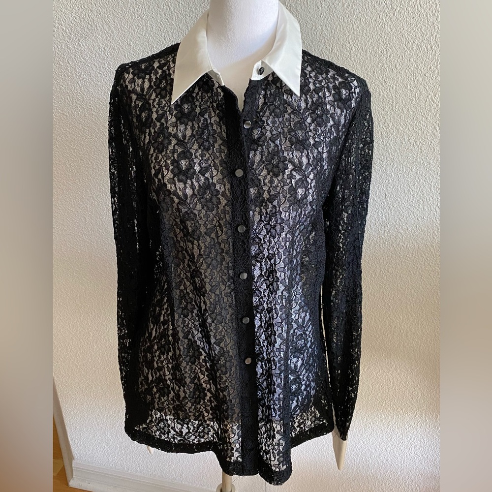 Black Lace Blouse